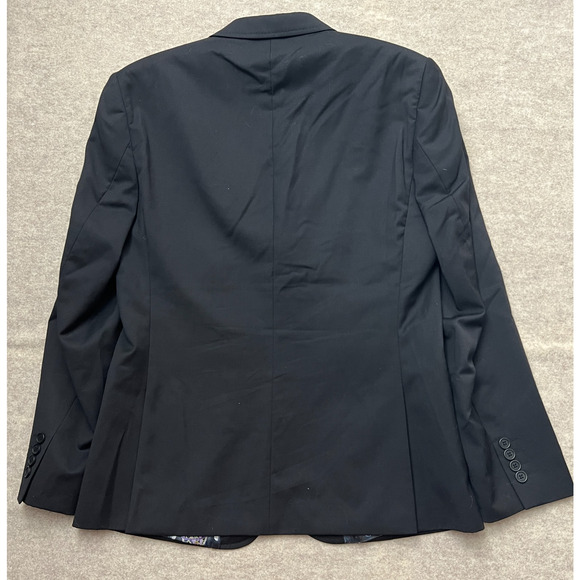 Ted Baker London Endurance Wool Blazer Jacket Mens 40R Black suit career wedding - Picture 2 of 13